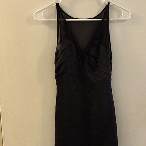 Bebe black mini dress size xxs